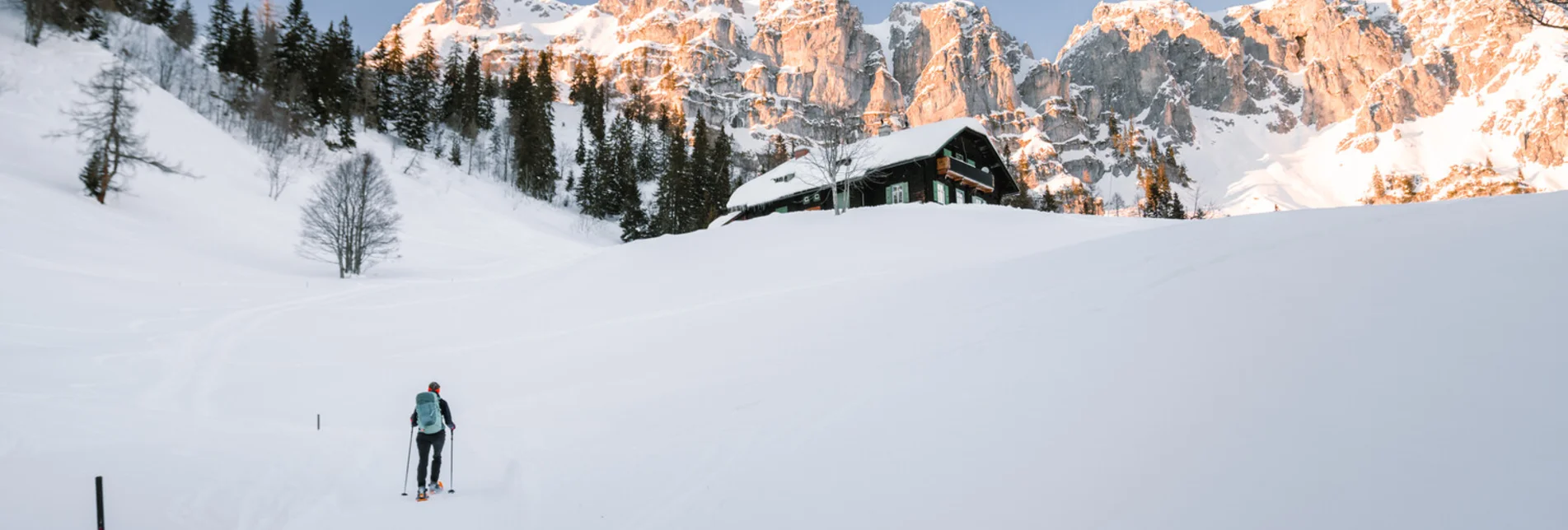 Winterwandern Winterwanderung auf die Grabneralm und das Admonterhaus im Gesäuse - Touren-Impression #1 | © TV Gesäuse