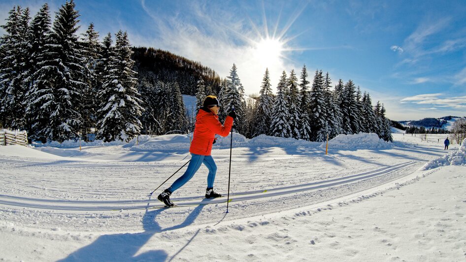 Almenland Loipen_Langläufer_Oststeiermark | © Tourismusverband Oststeiermark