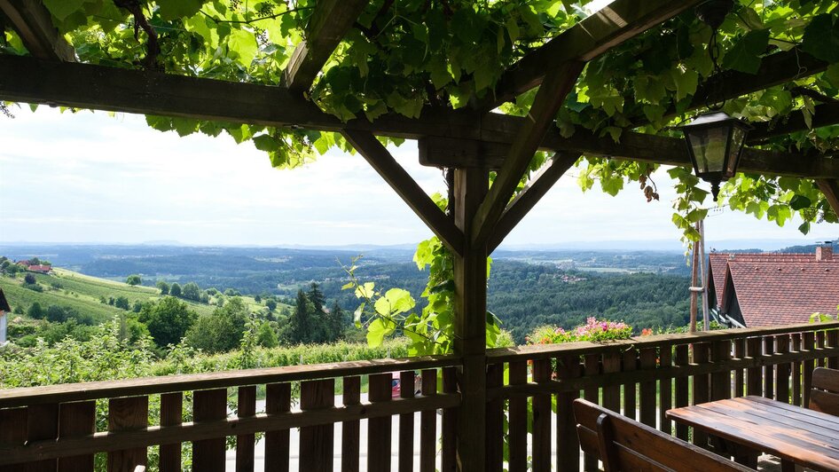 Blick von der Terrasse des Buschenschank | © Schilcherland Steiermark