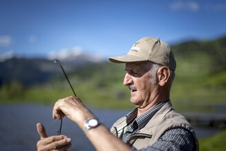 Fischen am Großen Furtner Teich