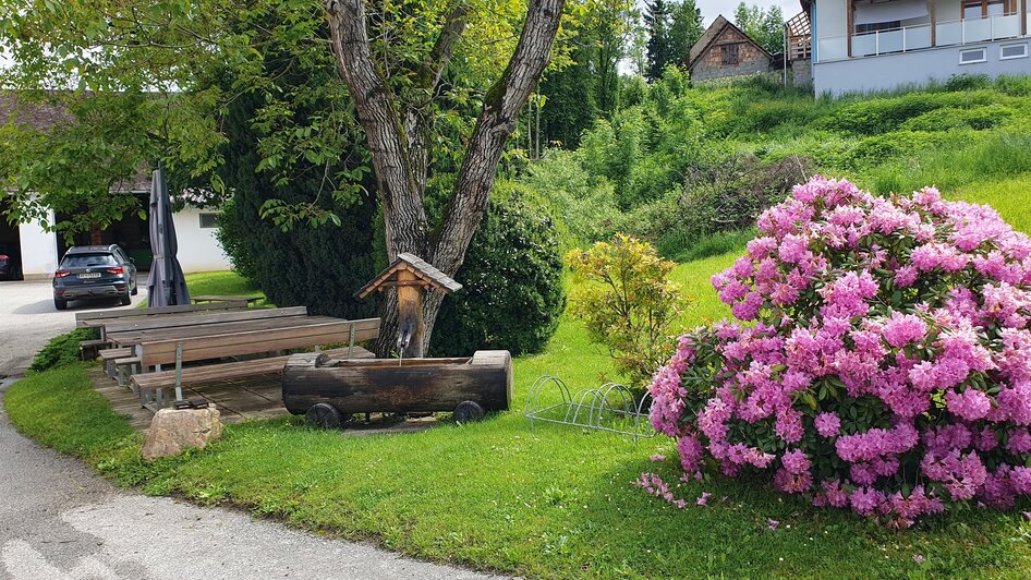 Gastgarten beim Gasthaus Winkler in Stögersbach | © Oststeiermark Tourismus