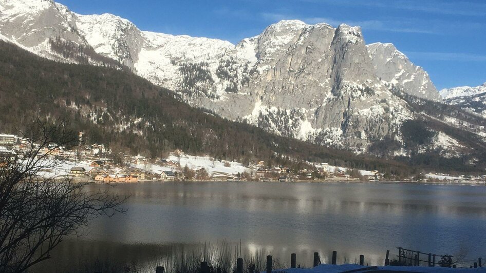 Papierhanddruck, Grundlsee, Blick Richtung Gössl