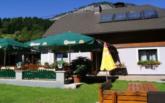 Jägerstüberl Maissl, Tauplitz, gemütliche Terrasse | © Jägerstüberl Maissl