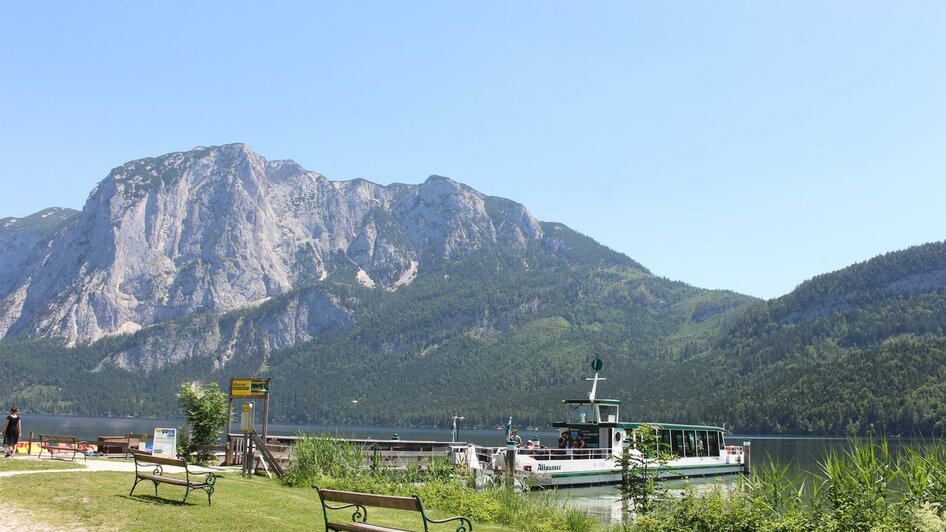 Schifffahrt, Altaussee, Trisselwand mit Schiff | © Viola Lechner