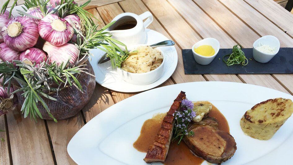 Retter Bio-Restaurant_Schweinsbraten_Oststeiermark | © Retter Bio-Natur-Resort