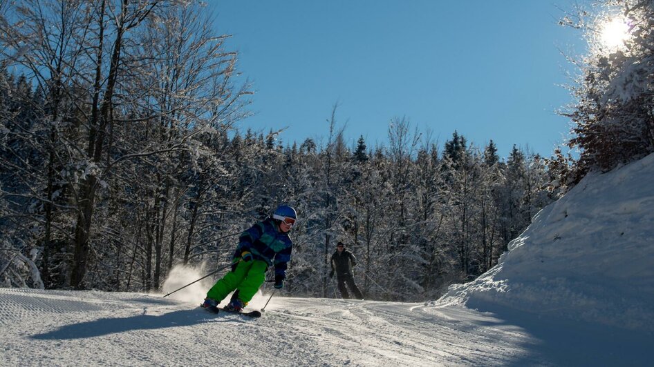 Rasante Skiabfahrt | © Christian Scheucher