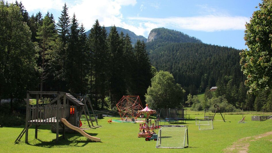 Blaa Alm, Altaussee, Spielmöglichkeit | © Viola Lechner