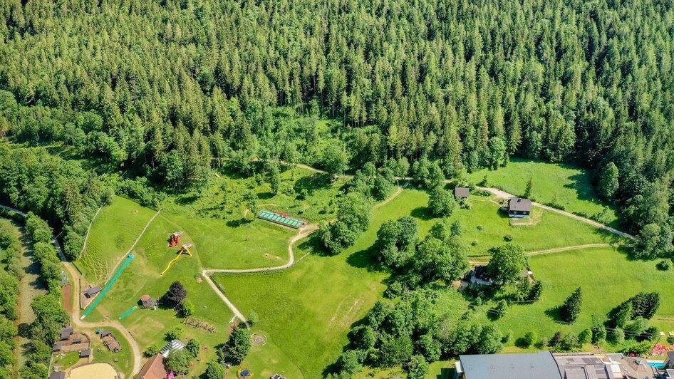 Der Appelhof von oben | © Kinderhotel Appelhof