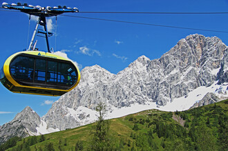 1.000 Höhenmeter in 10 Minuten Fahrzeit - die rundum verglaste Dachstein Panoramagondel | © Christoph Buchegger