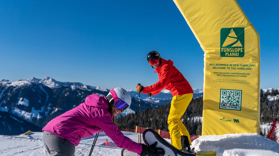 Die Funslope ist ein wenig gemütlicher als das Funcross und bietet Spaß für Groß und Klein